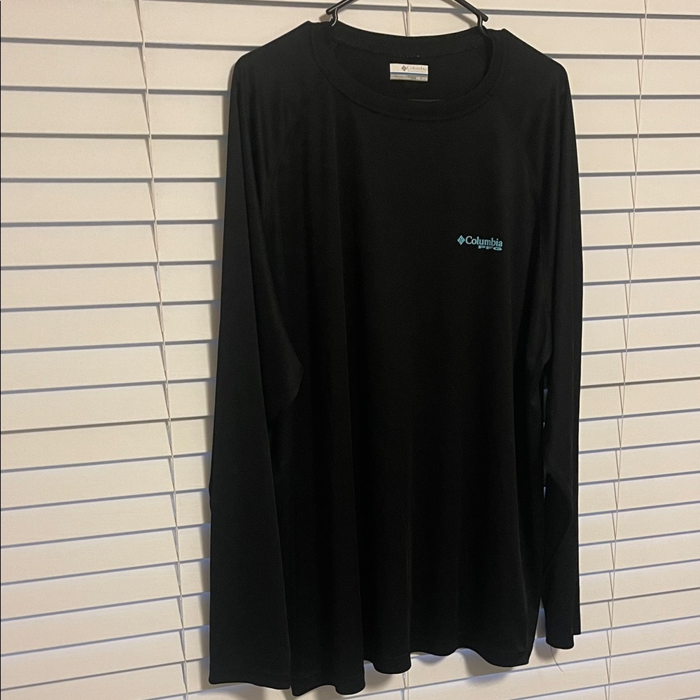 Columbia PFG Men's Omni-Shade Black Long Sleeve Performance Shirt